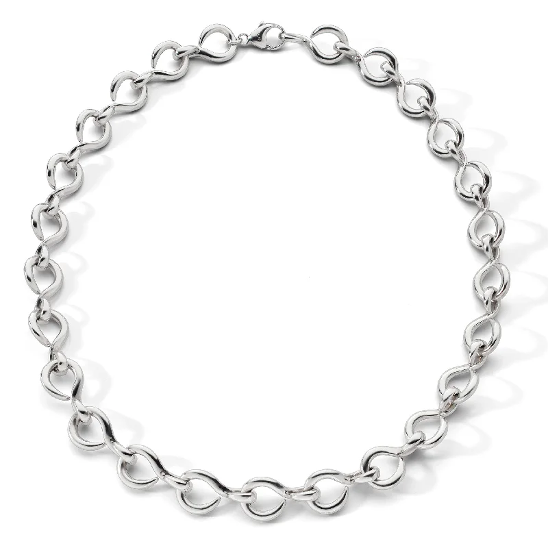 Playful bead necklaces-"The Twist" Premier Infinity Necklace