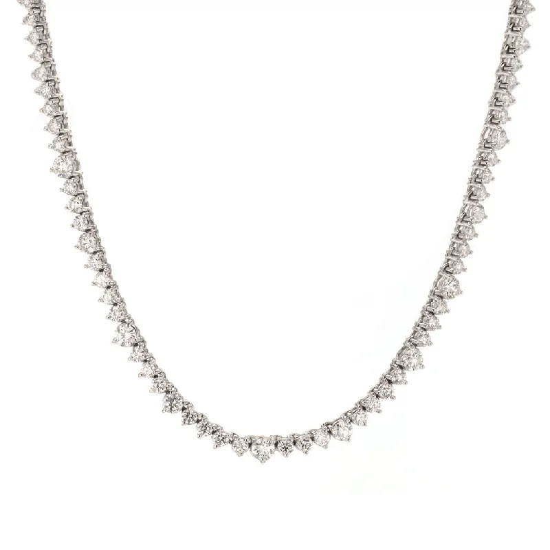 Wide bib necklaces-3.44 ctw Diamond Necklace