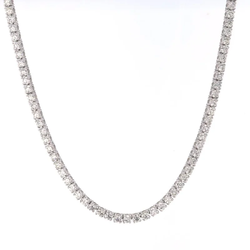 Joy charm necklaces-8.40 ctw Diamond Eternity Necklace