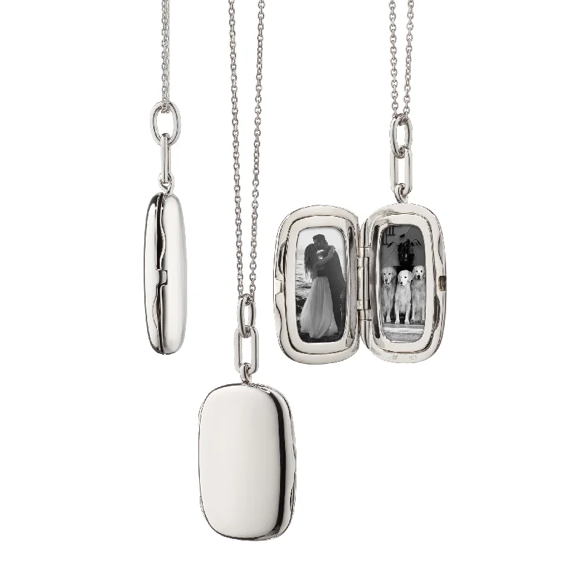 Floating stone necklaces-The "Jane" Locket Necklace