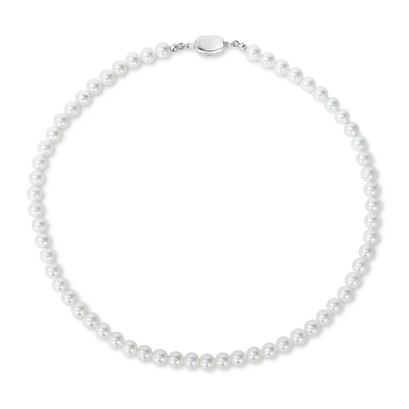 Full moon necklaces-Princess Grace 6mm Pearl Necklace