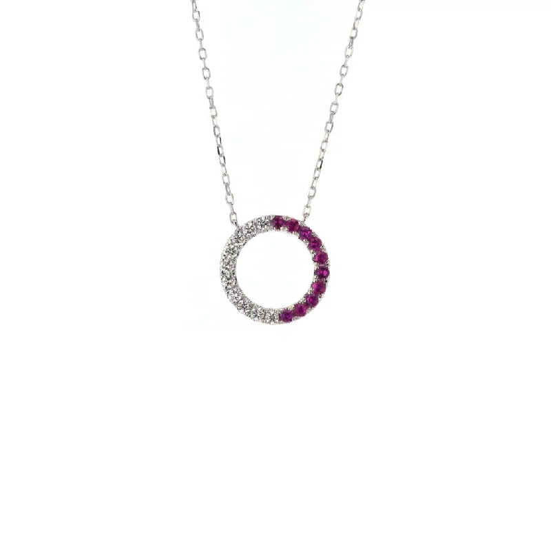 Fairy wing necklaces-18" Ruby & Diamond Necklace | M10278630