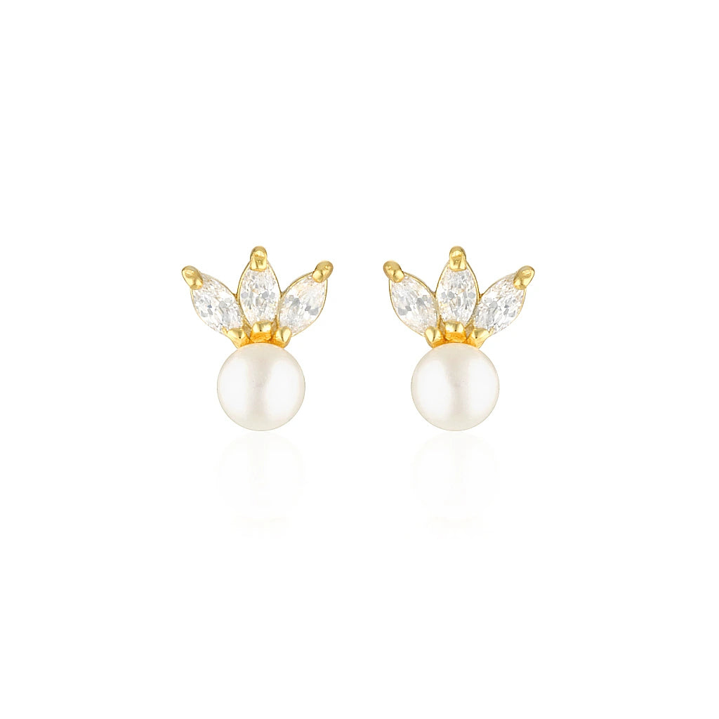 Topaz earrings-Remi Earrings Gold