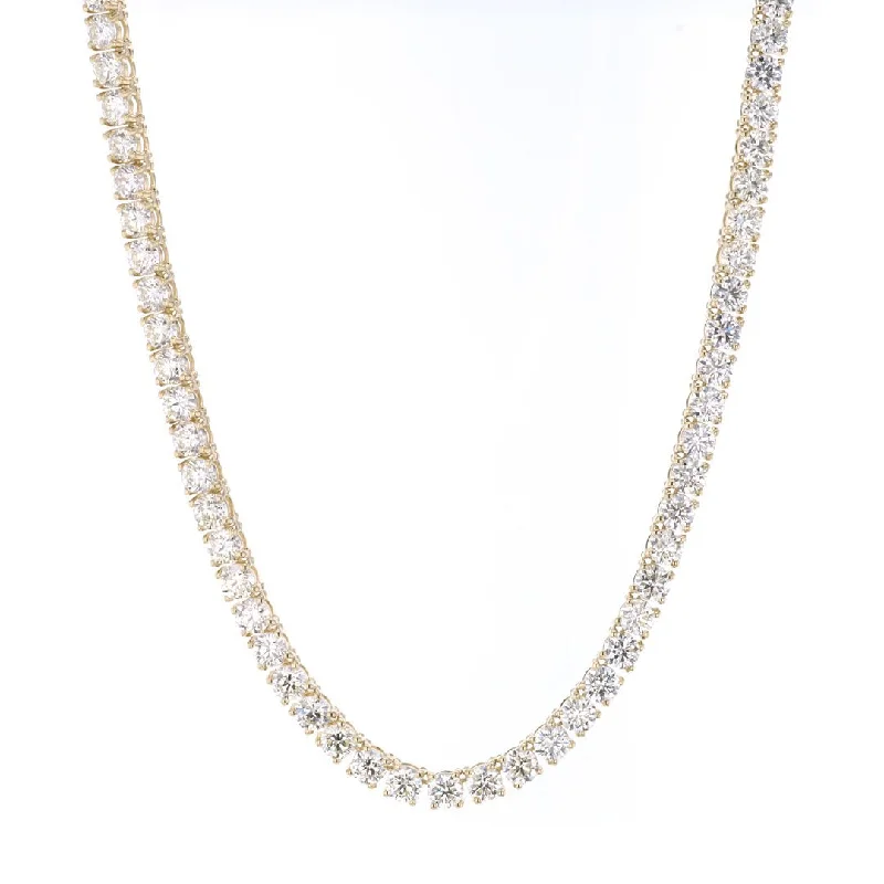 Braided link necklaces-23.80 ctw Diamond Eternity Necklace