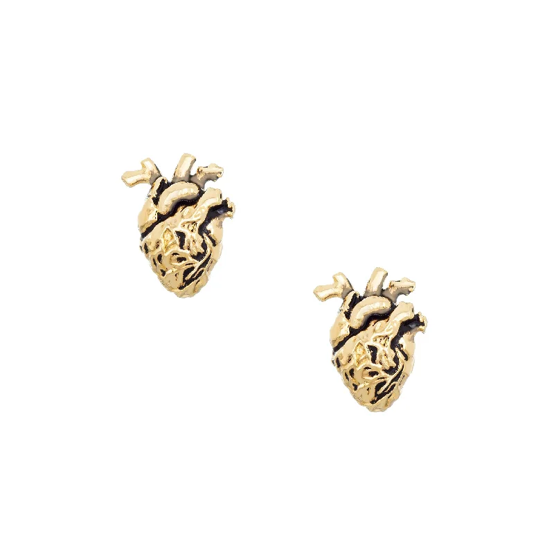 Curved design earrings-Chambers Studs