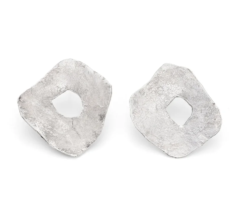 Vivid druzy earrings-Holed Hepworth Studs