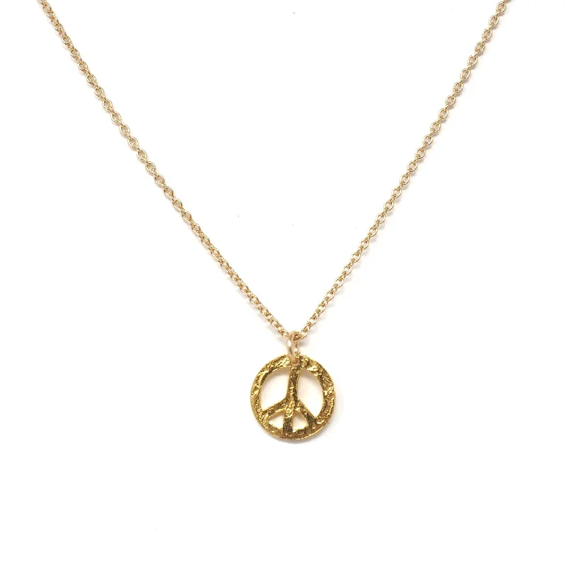 Solid bar necklaces-Peace of My Heart Necklace