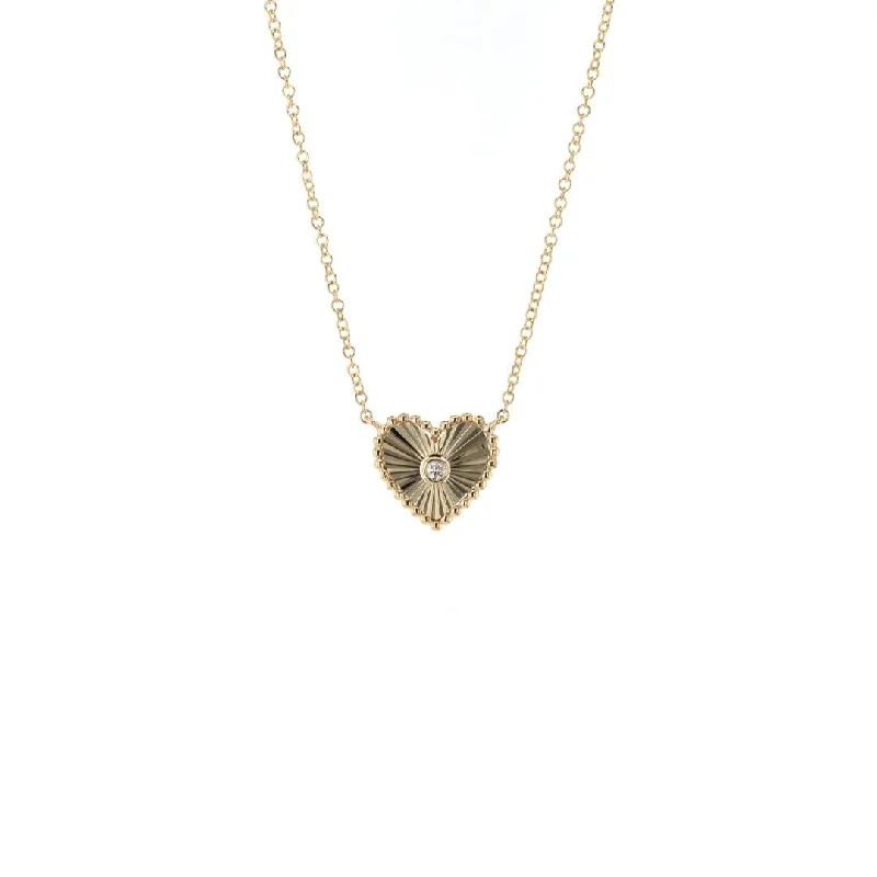 Multi-strand necklaces-0.02 ctw Diamond Heart Necklace