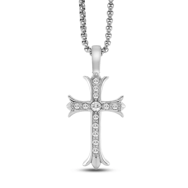 Joy charm necklaces-Kristian Cross Necklace