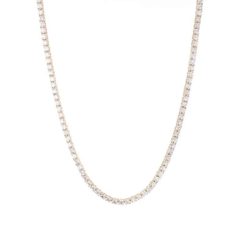 Bold art necklaces-8.80 ctw Diamond Eternity Necklace