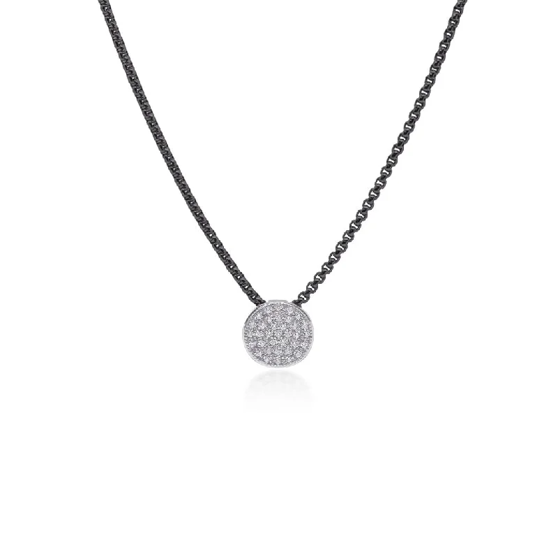 Retro deco necklaces-0.29 ctw Diamond Cable Necklace