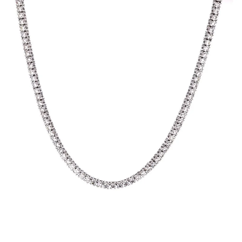 Surf wave necklaces-6.73 ctw Diamond Eternity Necklace