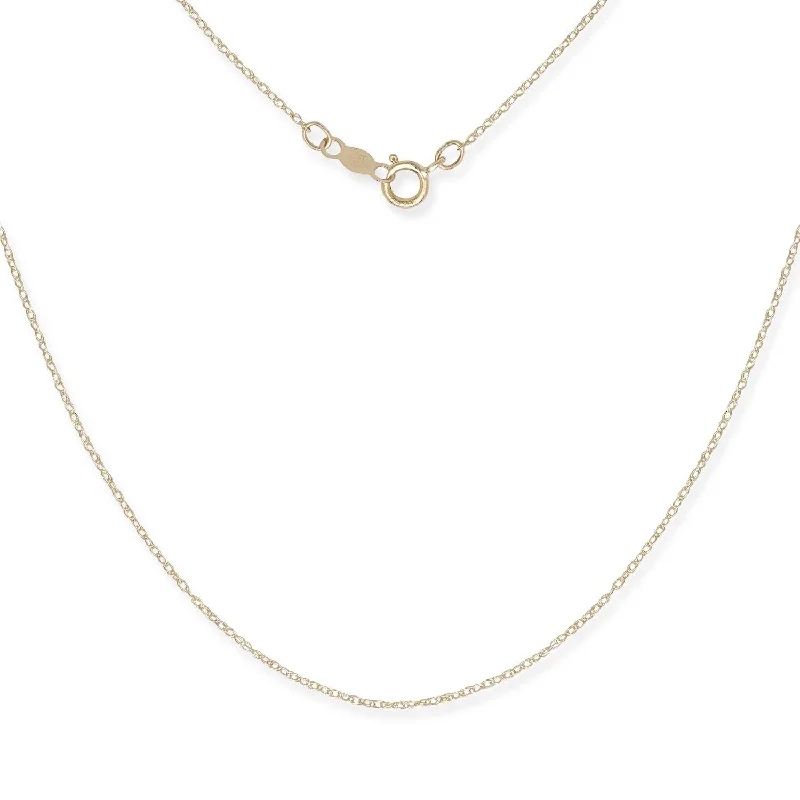 Fine bead necklaces-14k Gold Children's 13-inch Carded Rope Chain Necklace