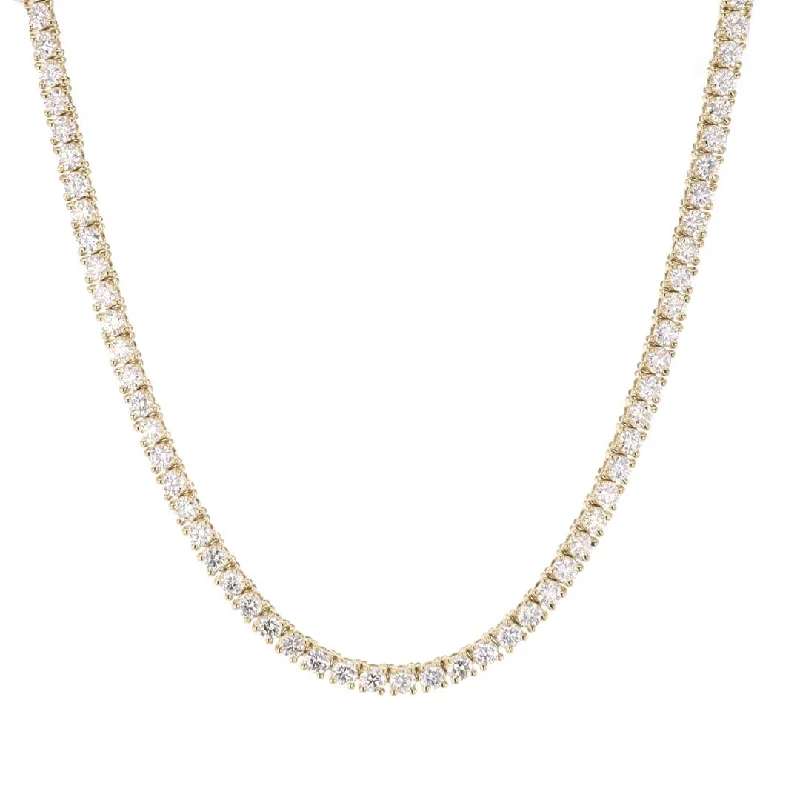 Alloy metal necklaces-8.34 ctw Diamond Eternity Necklace