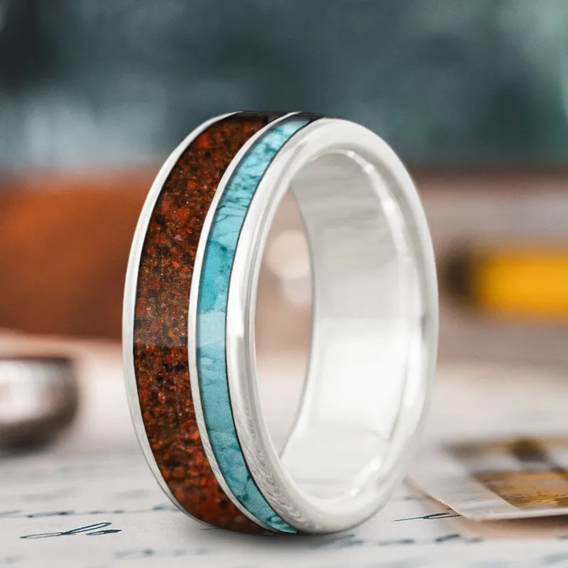 Custom Design - 2-Inlay Offset Ring Ydb99Sq0fzd5rA9FEmgPtzCZ