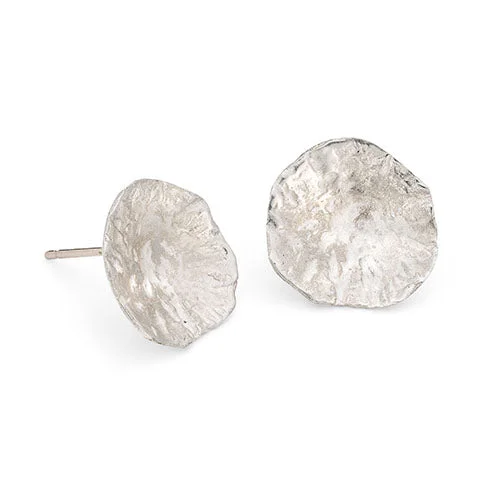 High gloss earrings-Limpet Studs Silver