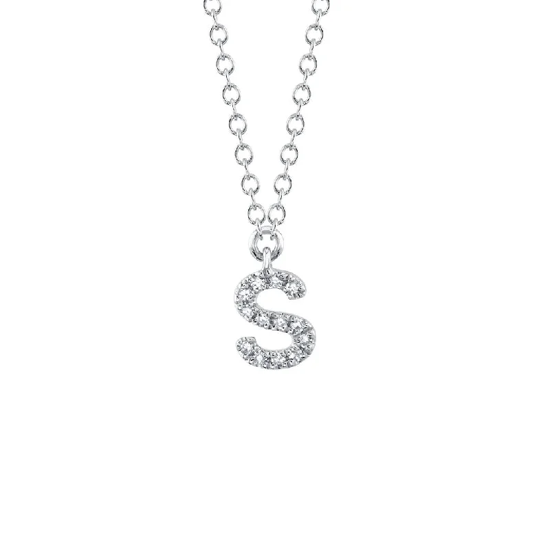 Retro photo necklaces-18" 0.05 ctw Diamond Initial Stationary Pendant Necklace | 10275240