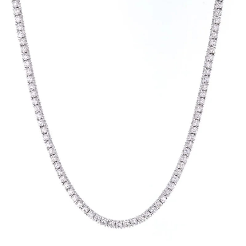 Full moon necklaces-6.45 ctw Diamond Eternity Necklace