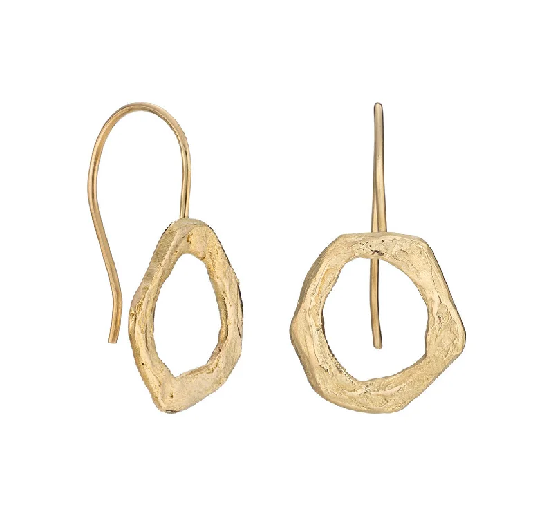 Pure stud earrings-Tolvan Drops 18ct Gold