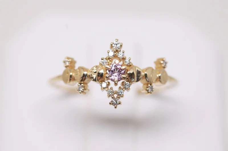 Pink Sapphire Cosmic Witch Ring